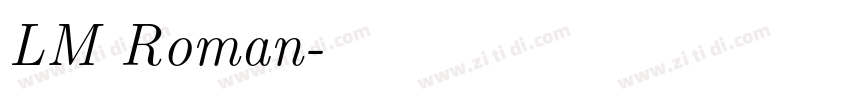 LM Roman字体转换